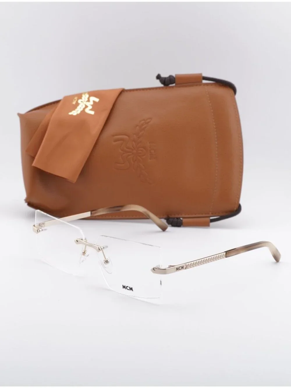 MCM MW5018-H 032 Rectangle Eyeglasses - Pale Gold 56mm